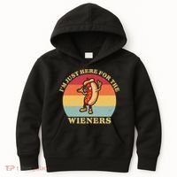 Im Just Here For The Weiners 4th Of July Kids Hoodie thumb 0