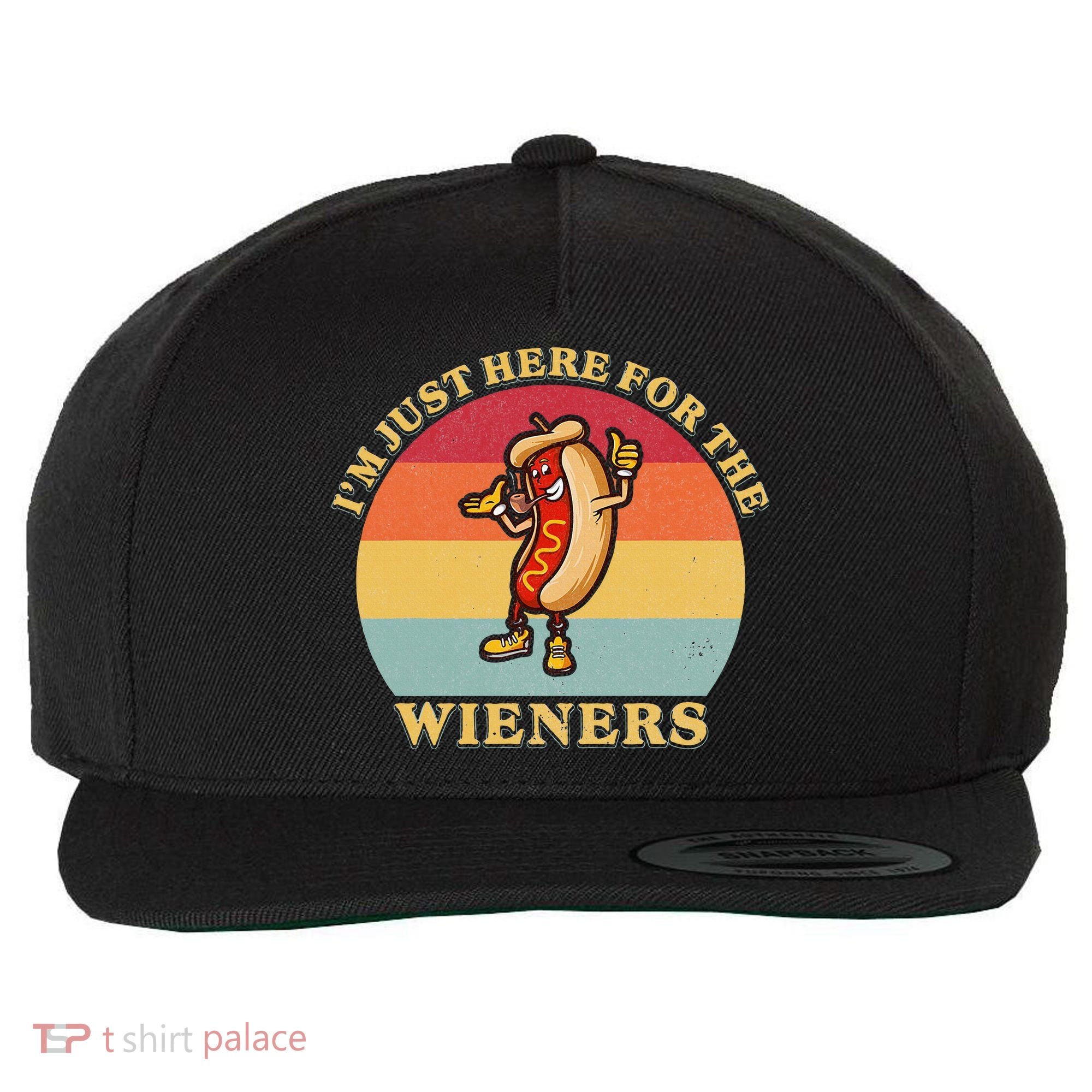 Im Just Here For The Weiners 4th Of July Wool Snapback Cap