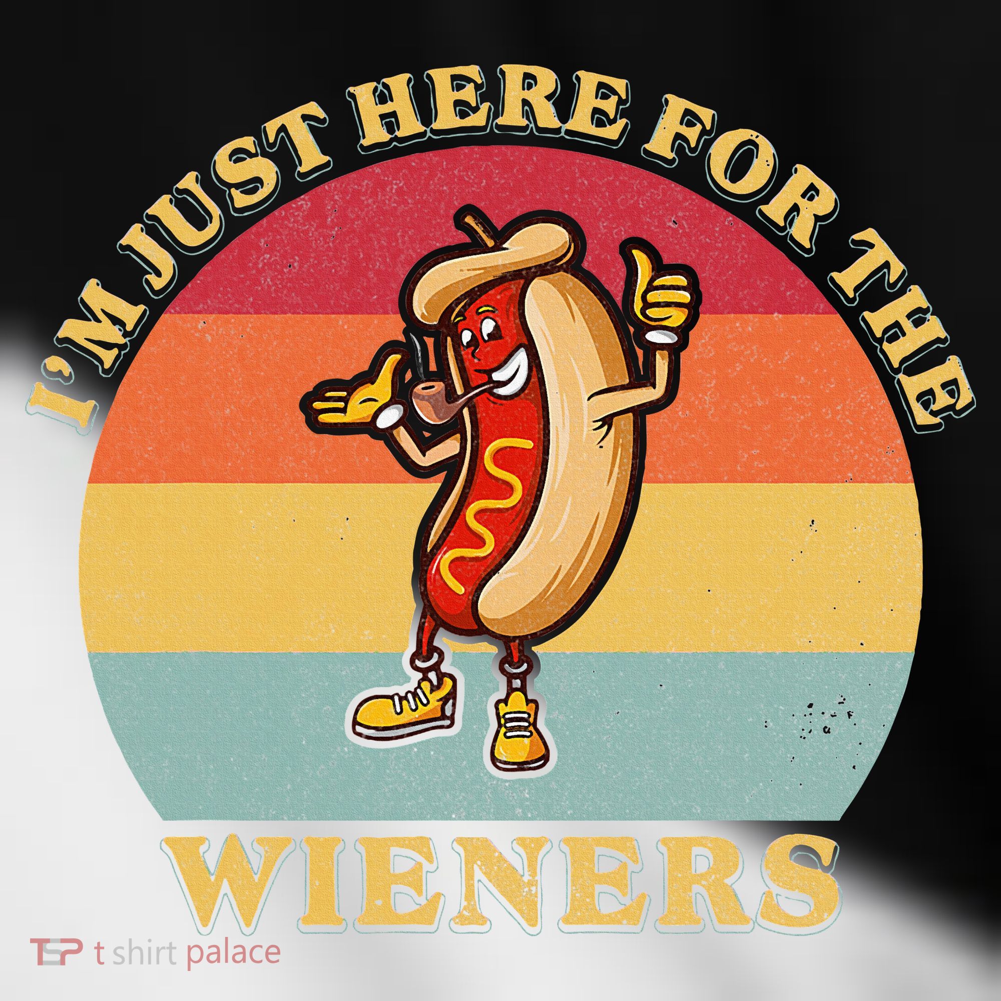 Im Just Here For The Weiners 4th Of July Toddler Fine Jersey T-Shirt