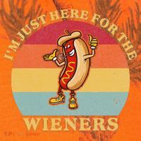 Im Just Here For The Weiners 4th Of July Kati Licensed 12" Camo Cuffed Beanie thumb 2