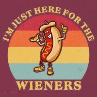 Im Just Here For The Weiners 4th Of July 16oz Travel Tumbler thumb 2