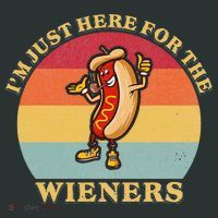 Im Just Here For The Weiners 4th Of July Infant Baby Jersey Bodysuit thumb 2