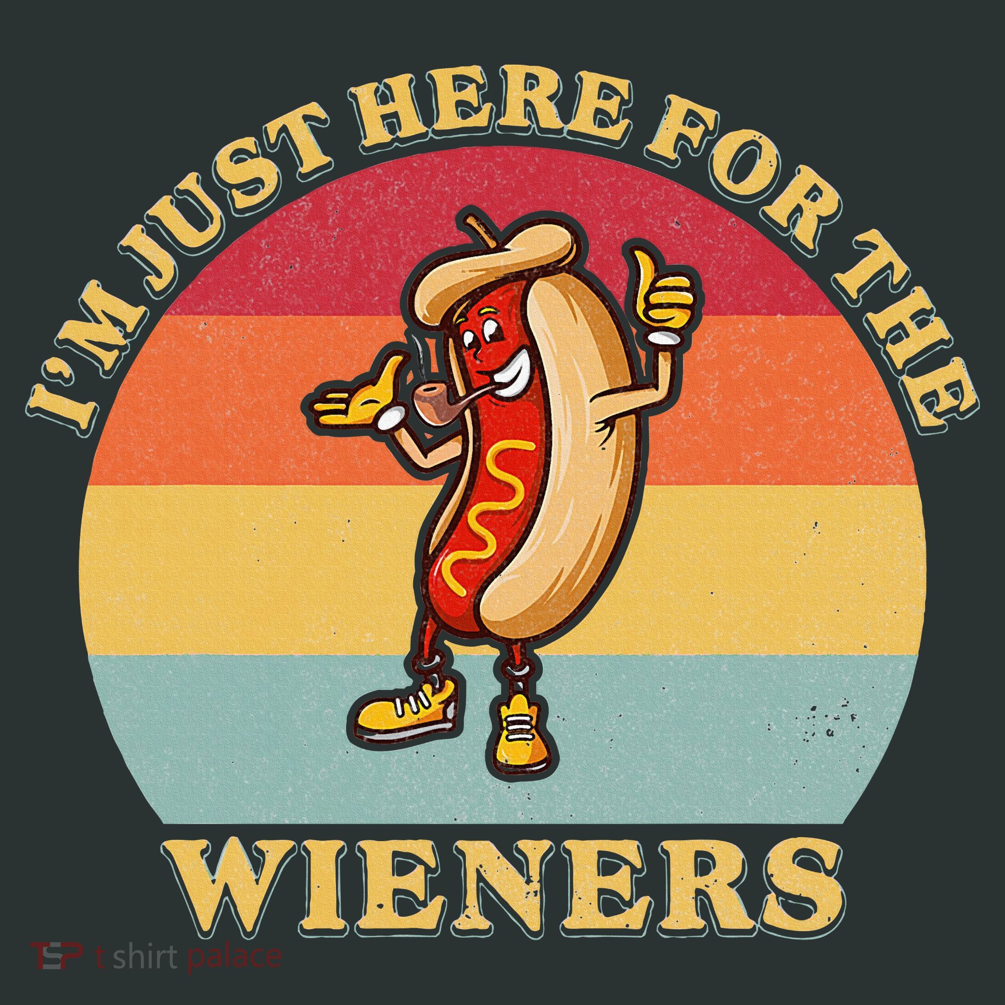 Im Just Here For The Weiners 4th Of July Infant Baby Jersey Bodysuit