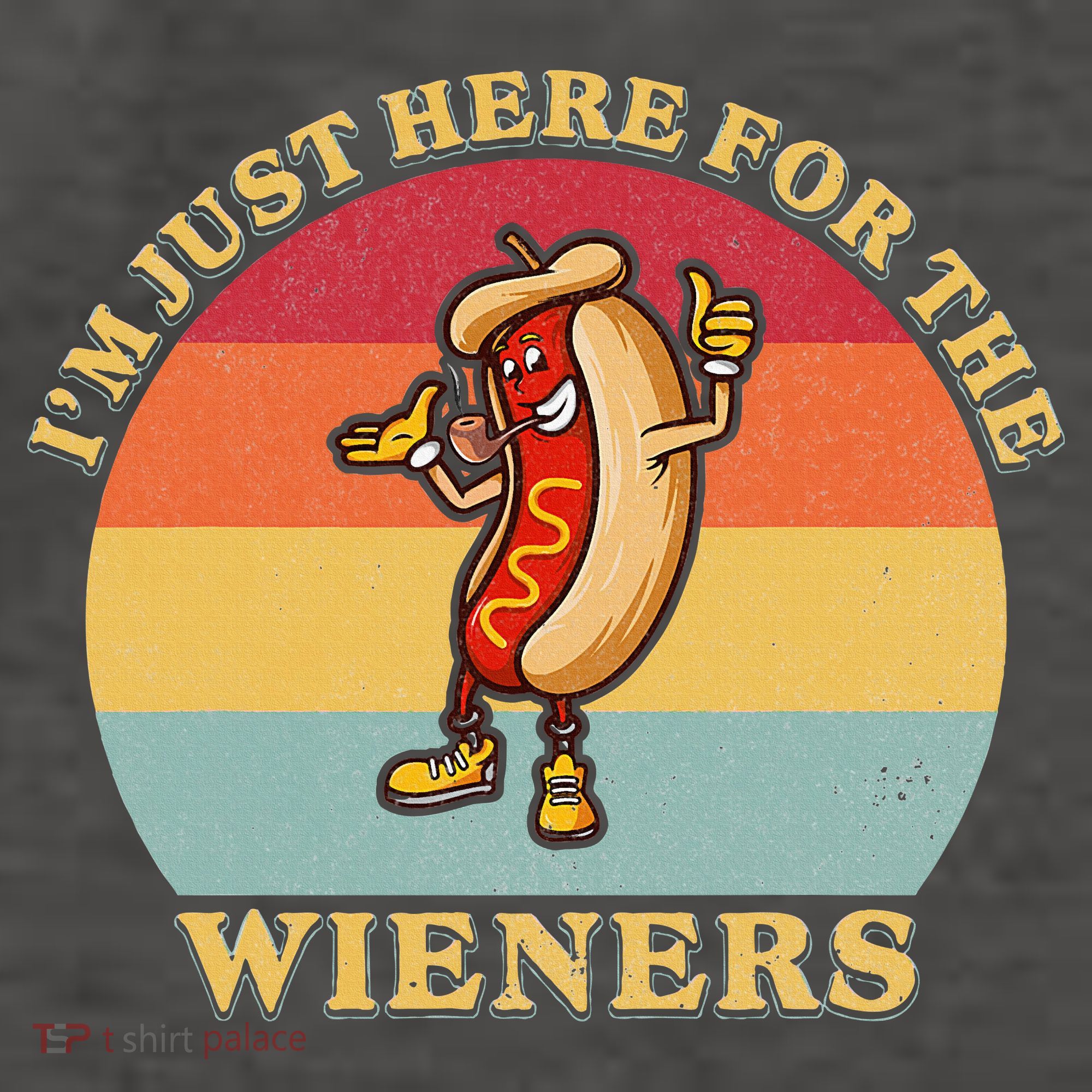 Im Just Here For The Weiners 4th Of July Vector Backpack