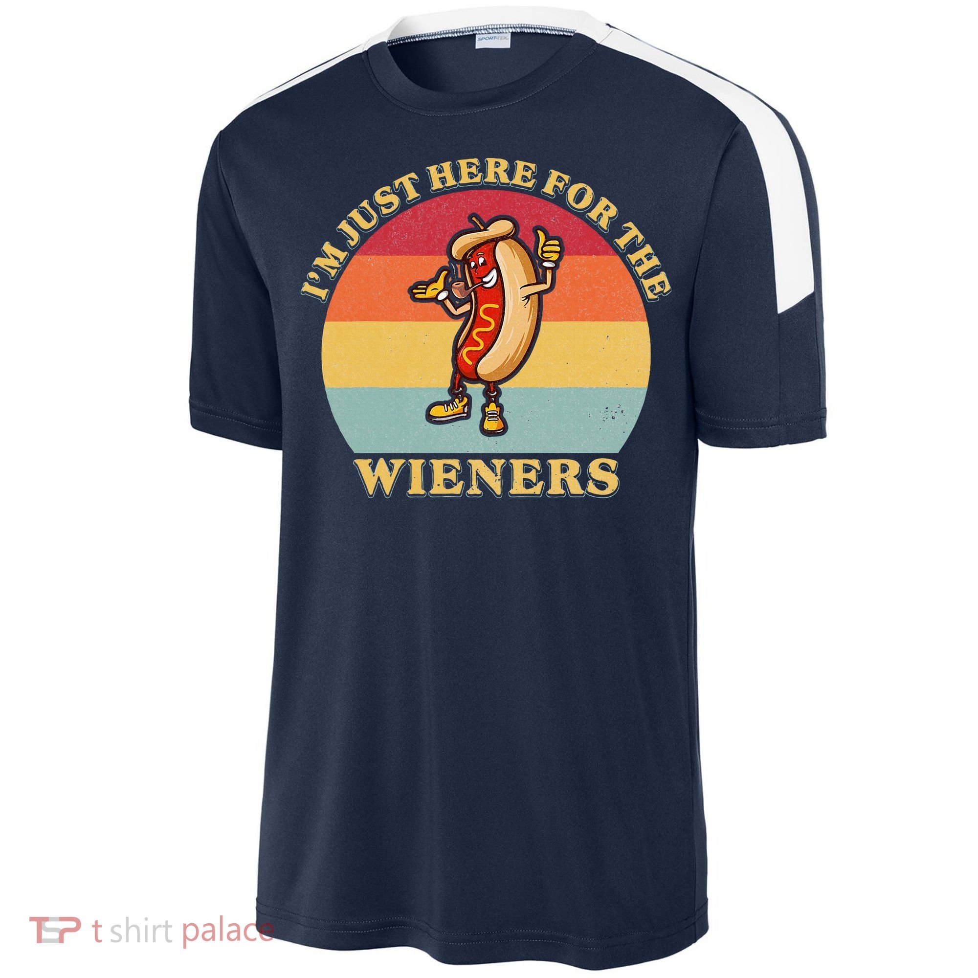 Im Just Here For The Weiners 4th Of July Sport-Tek Competitor United Soccer Jersey