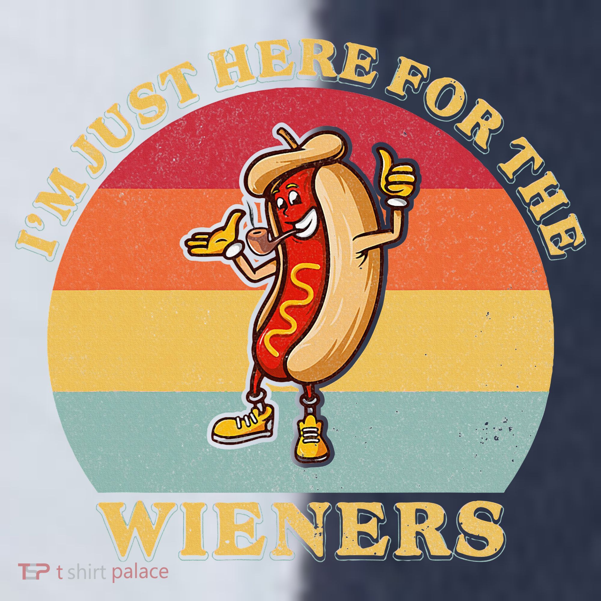 Im Just Here For The Weiners 4th Of July Sport-Tek Competitor United Soccer Jersey