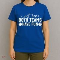 I Just Hope Both Teams Have Fun White Tee Basketball Lovers Gift T-Shirt thumb 4