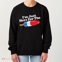 I'm Just Here For The Popsicle Funny Bomb Retro 80s Pop Gift Women's Sweatshirt thumb 0