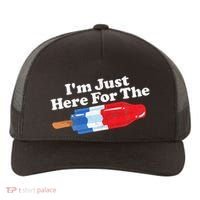 I'm Just Here For The Popsicle Funny Bomb Retro 80s Pop Gift Yupoong Adult 5-Panel Trucker Hat thumb 0