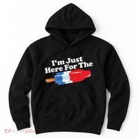 I'm Just Here For The Popsicle Funny Bomb Retro 80s Pop Gift Hoodie thumb 0