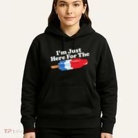 I'm Just Here For The Popsicle Funny Bomb Retro 80s Pop Gift Hoodie thumb 5