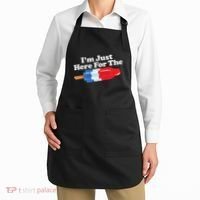 I'm Just Here For The Popsicle Funny Bomb Retro 80s Pop Gift Apron thumb 2