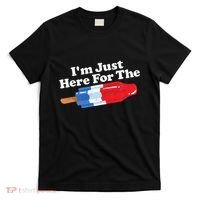 I'm Just Here For The Popsicle Funny Bomb Retro 80s Pop Gift T-Shirt thumb 0