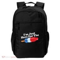 I'm Just Here For The Popsicle Funny Bomb Retro 80s Pop Gift Backpack thumb 0