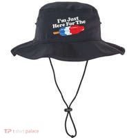I'm Just Here For The Popsicle Funny Bomb Retro 80s Pop Gift Bucket Hat thumb 0