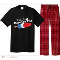 I'm Just Here For The Popsicle Funny Bomb Retro 80s Pop Gift Pajama Set thumb 0