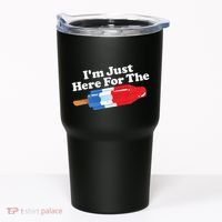 I'm Just Here For The Popsicle Funny Bomb Retro 80s Pop Gift Tumbler thumb 0