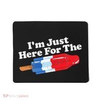 I'm Just Here For The Popsicle Funny Bomb Retro 80s Pop Gift Mousepad thumb 0