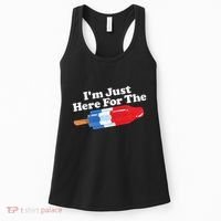 I'm Just Here For The Popsicle Funny Bomb Retro 80s Pop Gift Women's Tank Top thumb 0
