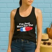 I'm Just Here For The Popsicle Funny Bomb Retro 80s Pop Gift Women's Tank Top thumb 2