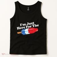 I'm Just Here For The Popsicle Funny Bomb Retro 80s Pop Gift Tank Top thumb 2