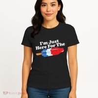 I'm Just Here For The Popsicle Funny Bomb Retro 80s Pop Gift Women's T-Shirt thumb 4