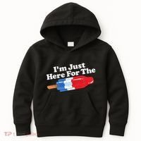I'm Just Here For The Popsicle Funny Bomb Retro 80s Pop Gift Kids Hoodie thumb 0