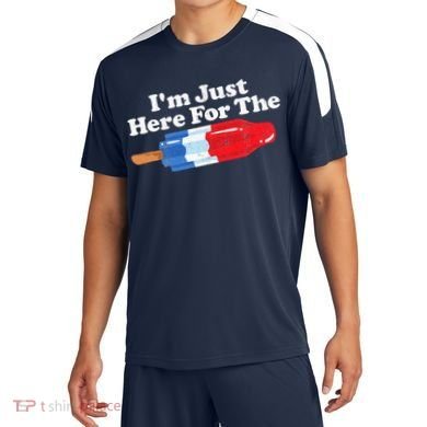 I'm Just Here For The Popsicle Funny Bomb Retro 80s Pop Gift Soccer Jersey