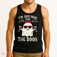 I'm Just Here For The Boos Halloween Costume Tank Top thumb 3