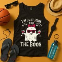 I'm Just Here For The Boos Halloween Costume Tank Top thumb 4