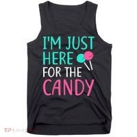 Im Just Here For The Candy Halloween Tank Top thumb 0