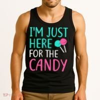 Im Just Here For The Candy Halloween Tank Top thumb 3