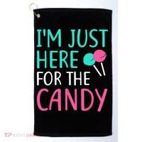 Im Just Here For The Candy Halloween Golf Towel thumb 0