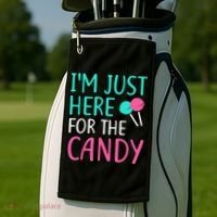 Im Just Here For The Candy Halloween Golf Towel thumb 2