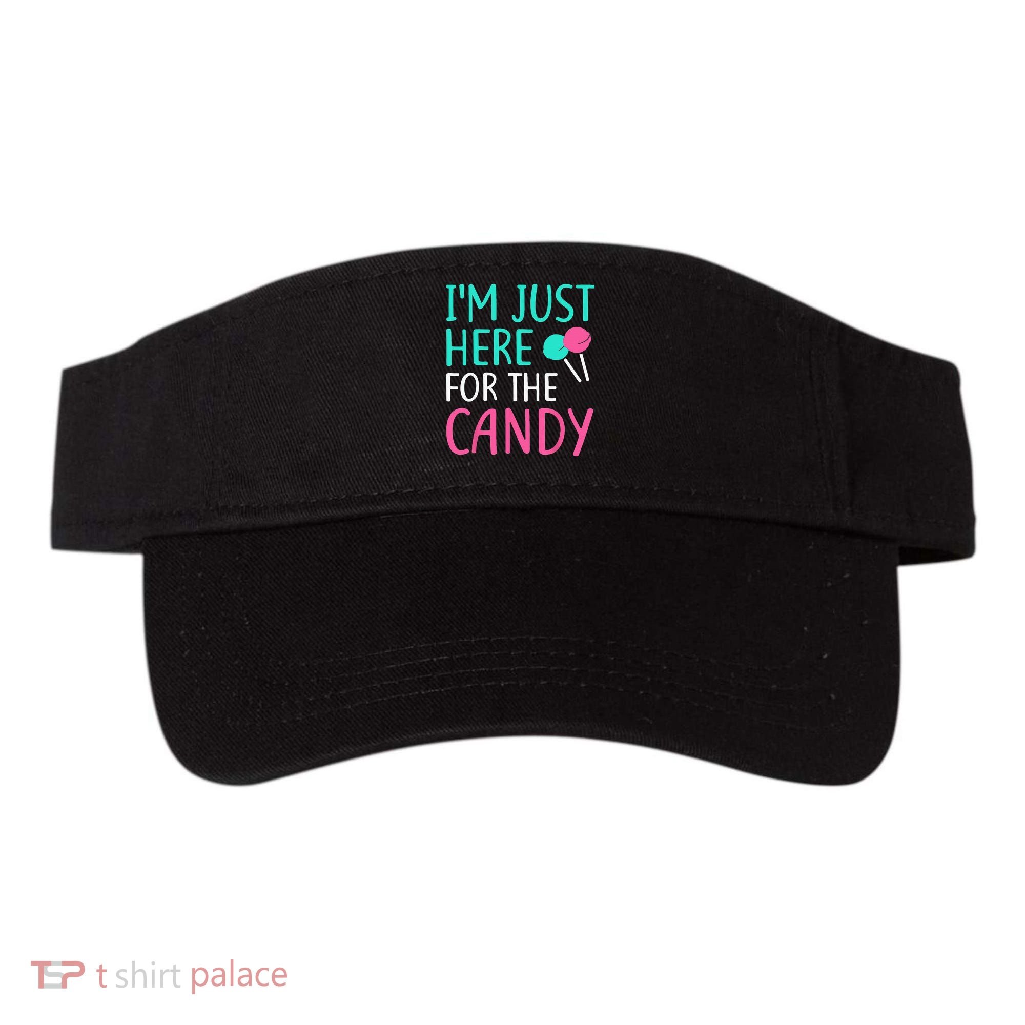 Im Just Here For The Candy Halloween Visor