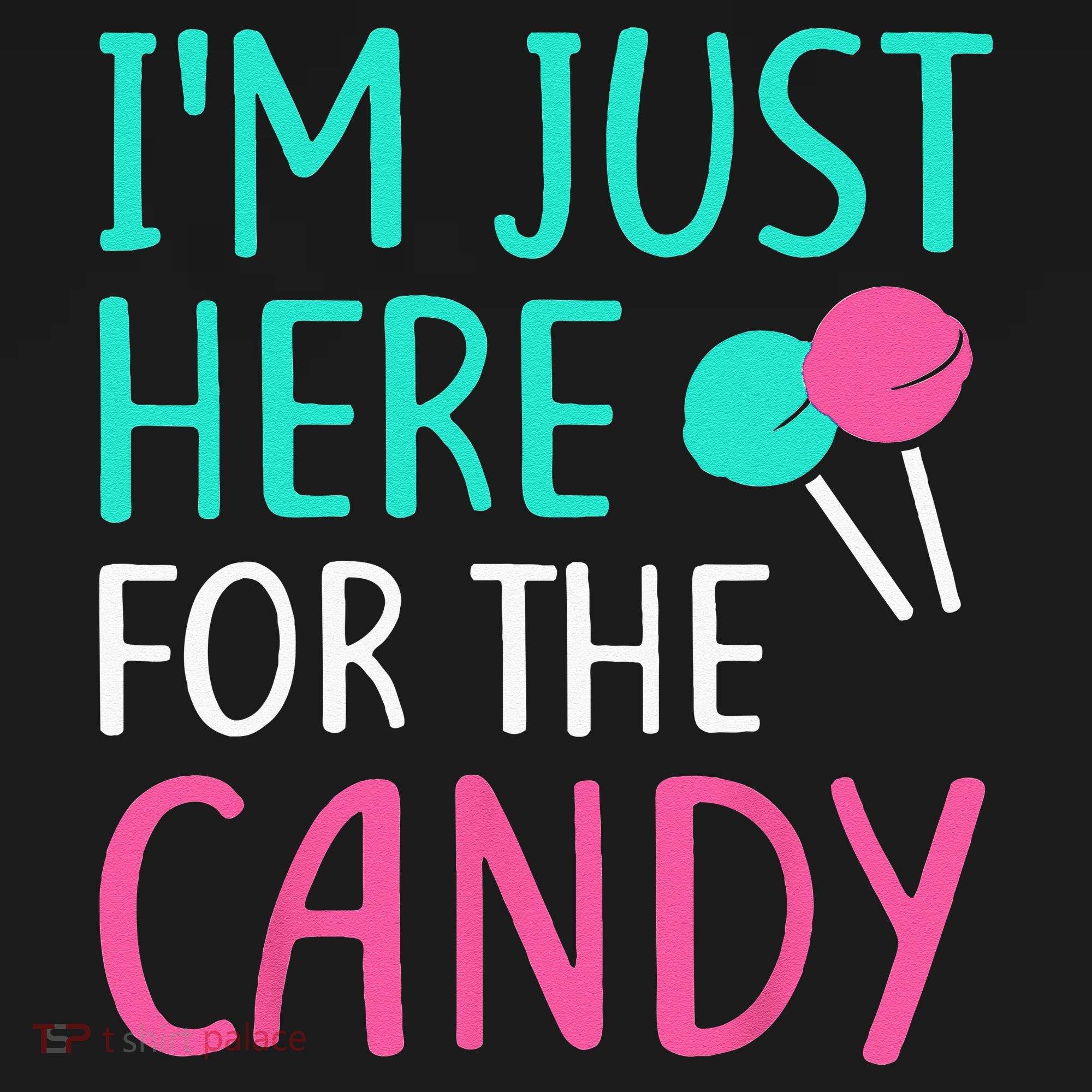 Im Just Here For The Candy Halloween Women's Long Sleeve Shirt