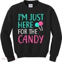 Im Just Here For The Candy Halloween Kids Sweatshirt thumb 0