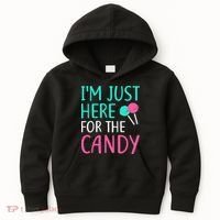 Im Just Here For The Candy Halloween Kids Hoodie thumb 0