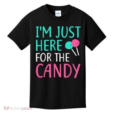 Im Just Here For The Candy Halloween Kids T-Shirt