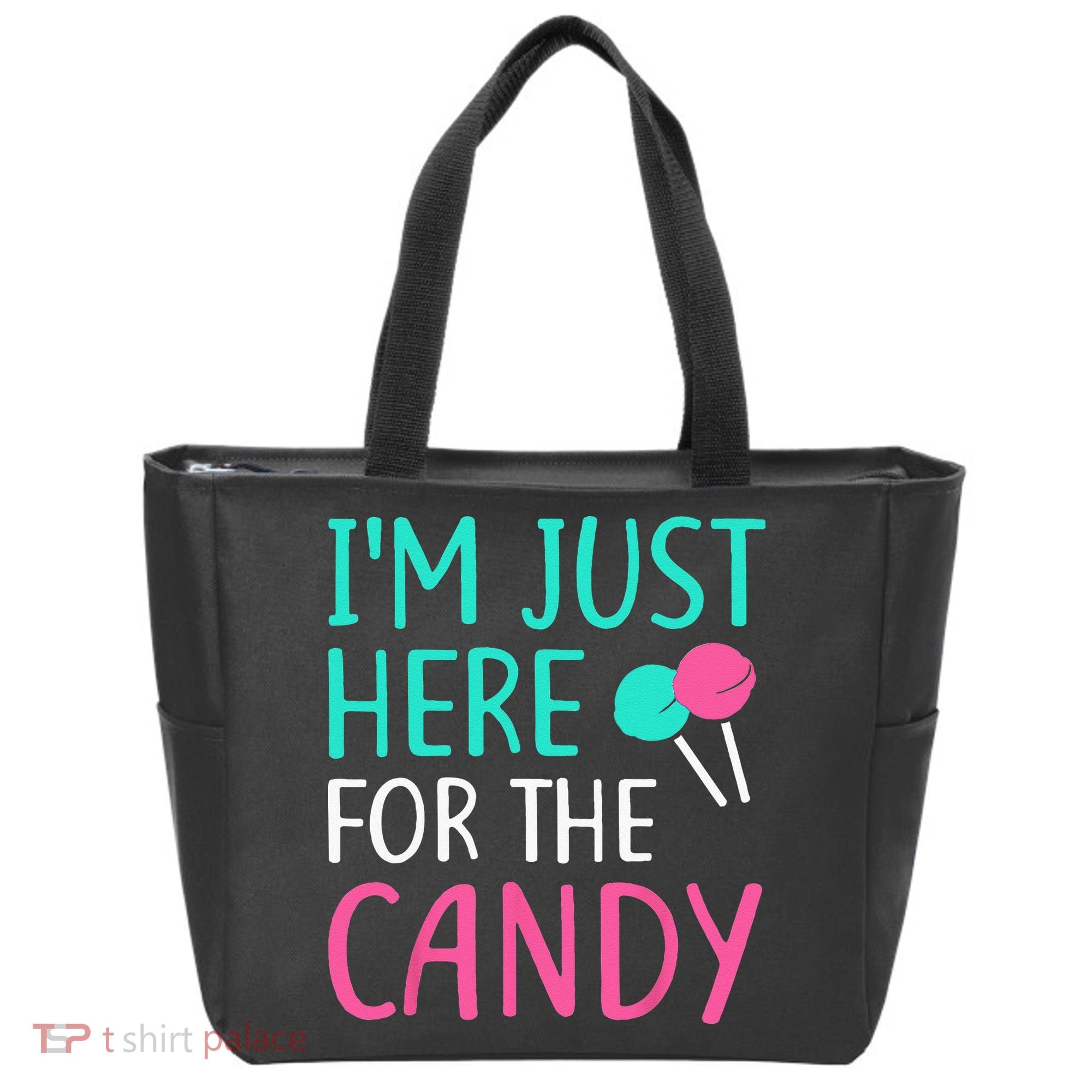 Im Just Here For The Candy Halloween Tote Bag