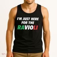 Im Just Here For The Ravioli Italian Food Tank Top thumb 3