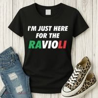 Im Just Here For The Ravioli Italian Food Women's T-Shirt thumb 3