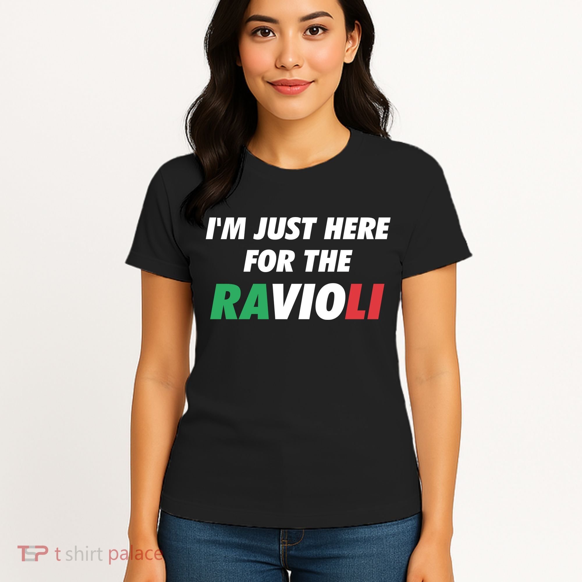 Im Just Here For The Ravioli Italian Food Women's T-Shirt