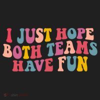 I Just Hope Both Teams Have Fun Groovy Football Gift Golf Towel thumb 3