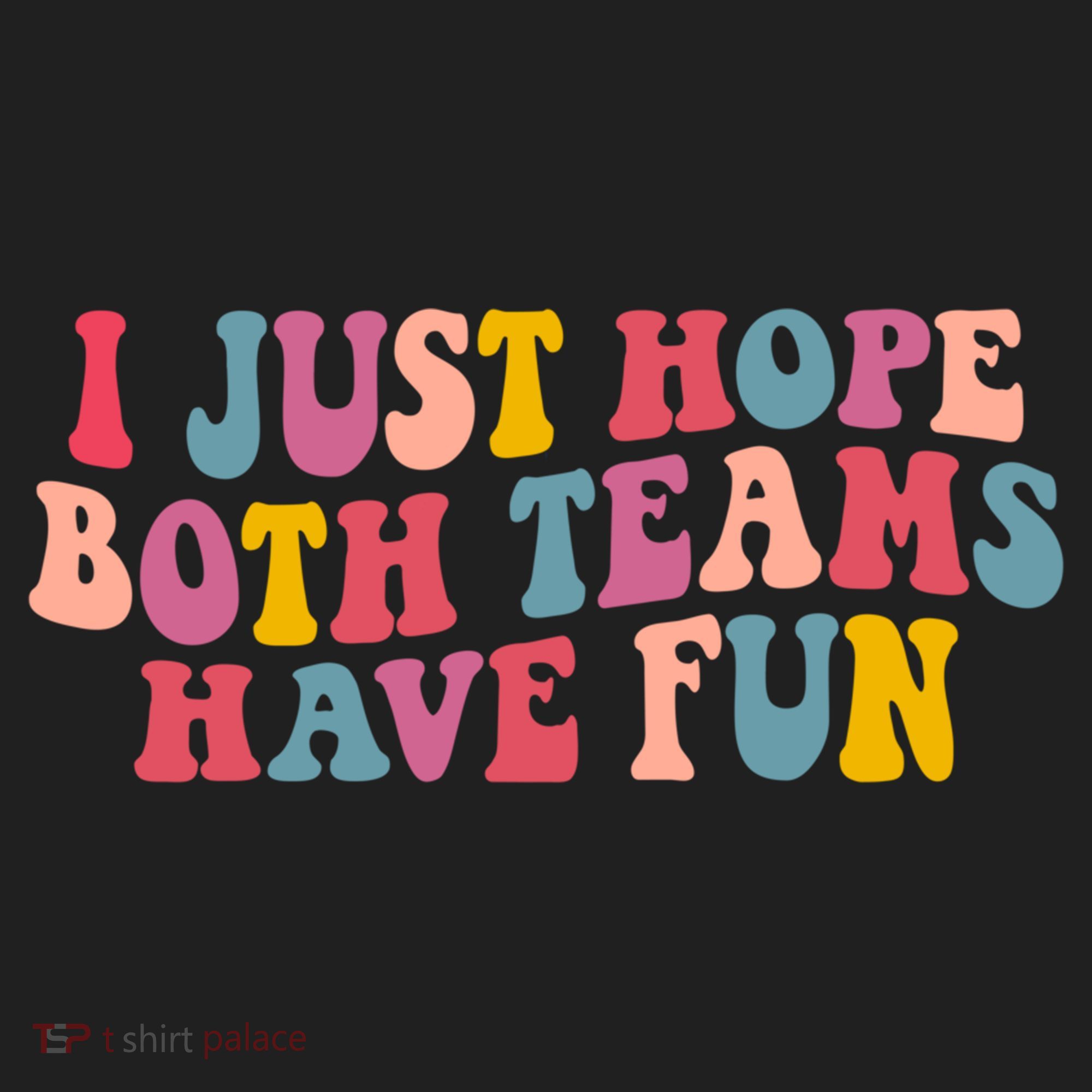 I Just Hope Both Teams Have Fun Groovy Football Gift Golf Towel