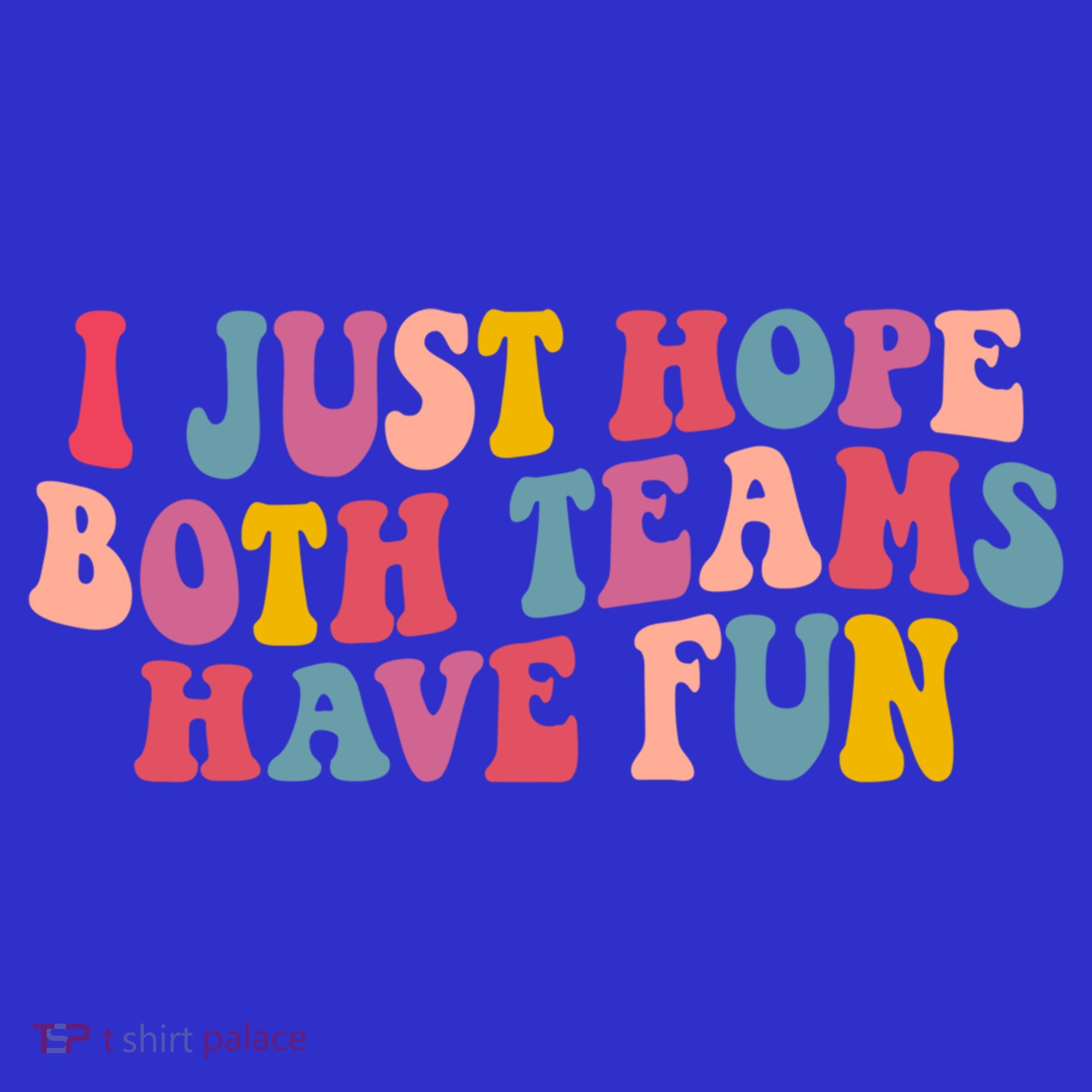 I Just Hope Both Teams Have Fun Groovy Football Gift Baby Bodysuit