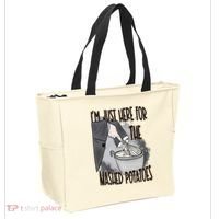 I'm Just Here For The Mashed Potatoes Cute Thanksgiving Food Tote Bag thumb 2