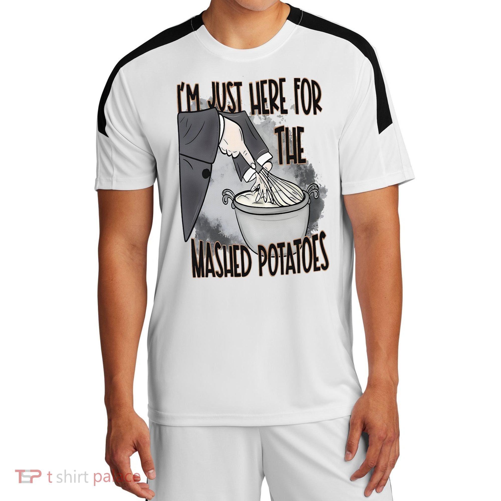 I'm Just Here For The Mashed Potatoes Cute Thanksgiving Food Sport-Tek Competitor United Soccer Jersey