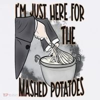 I'm Just Here For The Mashed Potatoes Cute Thanksgiving Food Women's Hoodie thumb 2