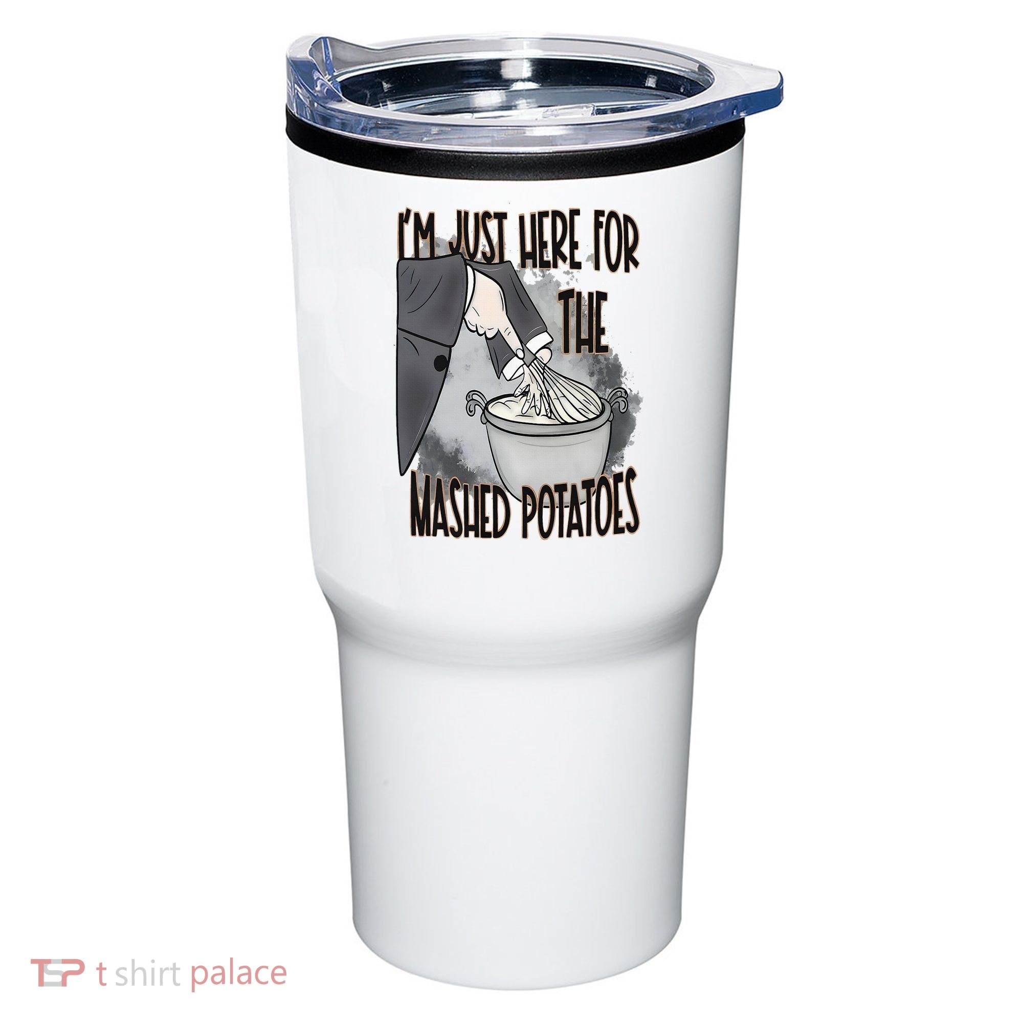 I'm Just Here For The Mashed Potatoes Cute Thanksgiving Food Tumbler